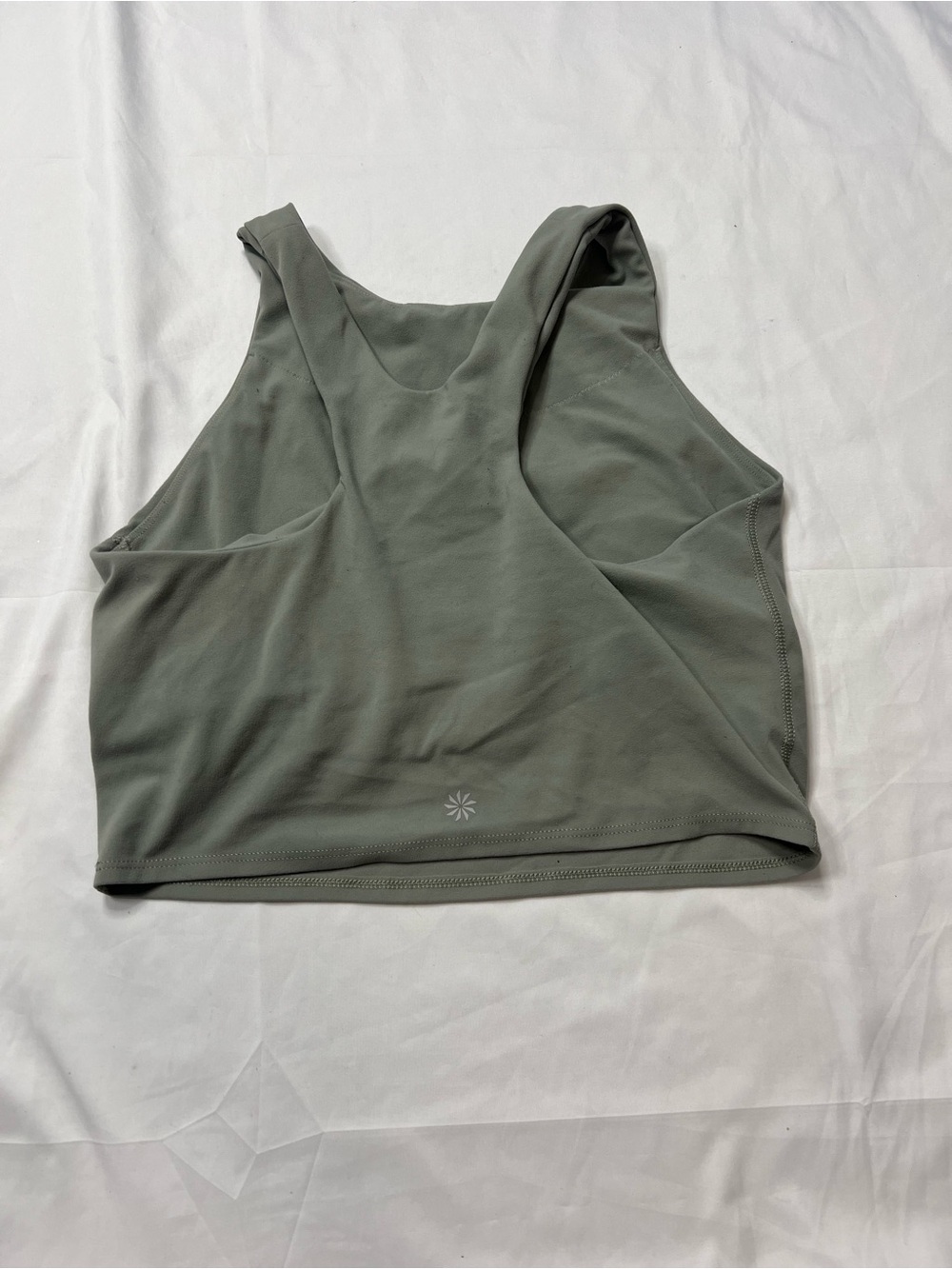 Athleta Sage Green Racerback Cropped Tank
